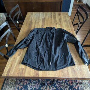 Roberto Villini Black Button Down Dress Shirt Men's Size 16 1/2 34 35